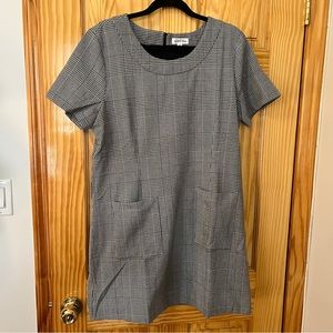 Women’s Work Dress | Houndstooth/Plaid Pattern | No Less Than Dress | Size L